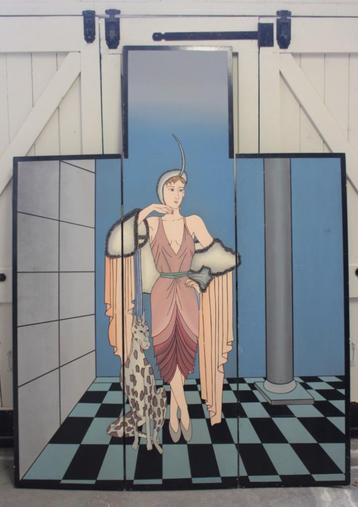 Mooi Art Deco kamerscherm. beschikbaar voor biedingen
