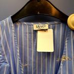 Liu Jo blouse blauw / wit gestreept + pailletten 40-42 38425, Kleding | Dames, Blouses en Tunieken, Ophalen of Verzenden