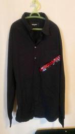Origineel Dsquared2 Overhemd - Zwart - Rood Logo, Ophalen of Verzenden, Zo goed als nieuw, Zwart