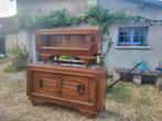 Frans, authentieke dressoir met marmeren blad, Ophalen, Gebruikt