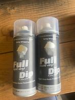 Twee volle spray bussen plastidip (grijs en mat zwart), Zwart, Ophalen of Verzenden, Minder dan 5 liter, Verf