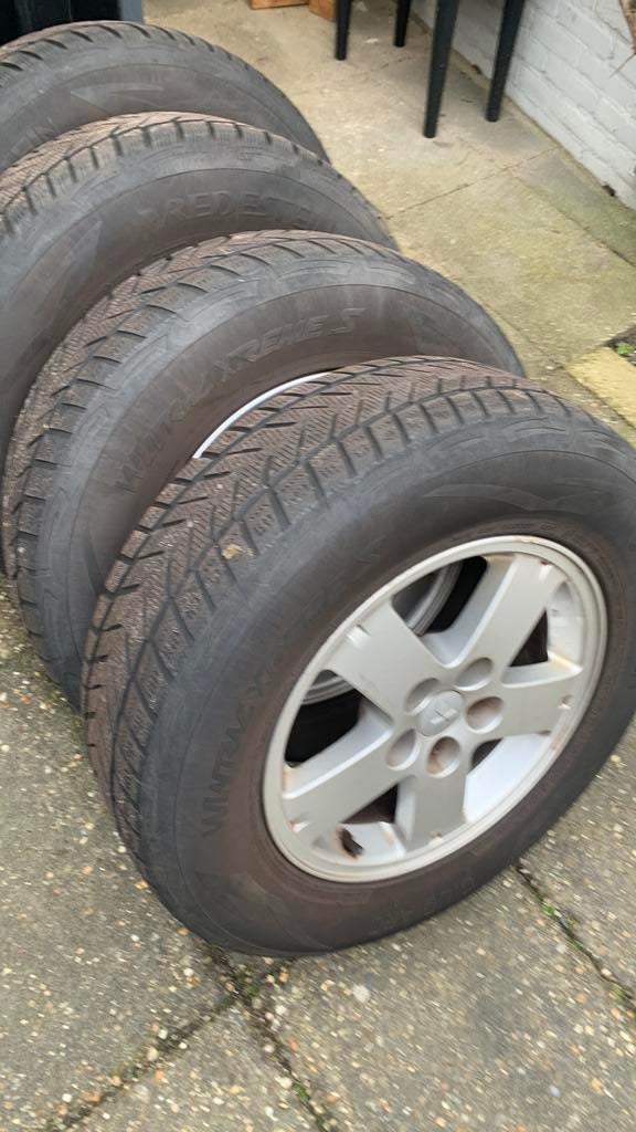 16 inch Lmv met banden mitsubischi outlander TEAB, Ophalen, Gebruikt