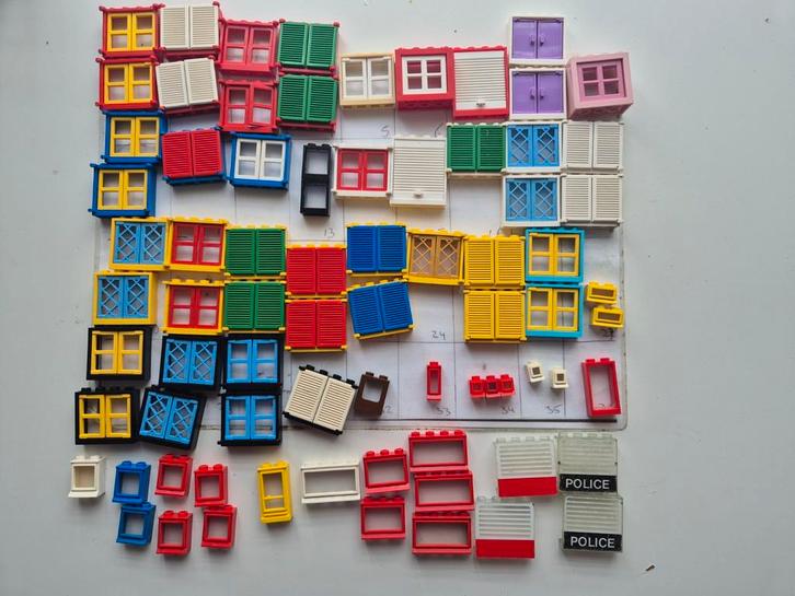 Lego raam ramen shutter city vintage onderdelen town, Kinderen en Baby's, Speelgoed | Duplo en Lego, Zo goed als nieuw, Ophalen of Verzenden