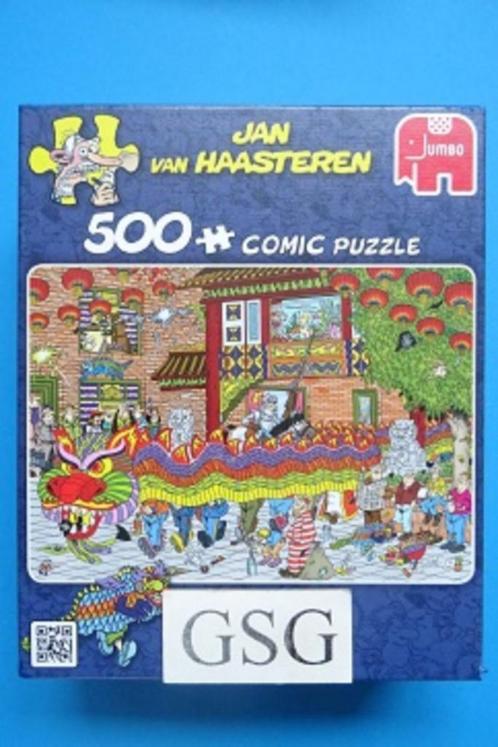 Jan van Haasteren Chinees nieuwjaar 500 st nr. 19031-03, Hobby en Vrije tijd, Denksport en Puzzels, Gebruikt, Legpuzzel, 500 t/m 1500 stukjes
