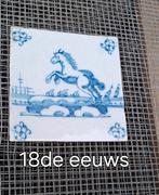 Antieke tegel paard, Antiek en Kunst, Antiek | Wandborden en Tegels, Ophalen of Verzenden