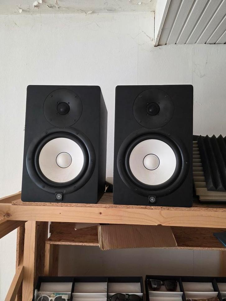 Yamaha HS8 Studio Monitors (Paar), Audio, Tv en Foto, Luidsprekers, Zo goed als nieuw, Front, Rear of Stereo speakers, 120 watt of meer