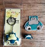 Snorlax sleutelhanger kleding patch en pin, Ophalen of Verzenden, Nieuw, Losse kaart