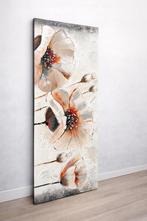 Schilderij met 3D Bloemen - 150x50cm, Ophalen