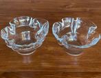 2 Lindshammar kristal glazen kommen, Antiek en Kunst, Ophalen of Verzenden