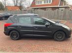 NIEUWE APK! Peugeot 207 1.6 16V SW Outdoor 2009 Zwart, Auto's, Voorwielaandrijving, Euro 5, Stof, Zwart