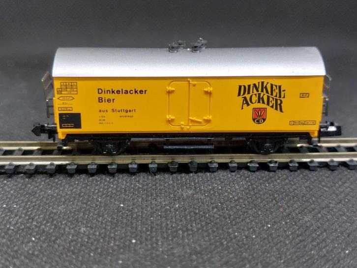 Ibertren 386 - SNCF koelwagen Ichqrs ´Dinkelacker´ (14446), Hobby en Vrije tijd, Modeltreinen | N-Spoor, Gebruikt, Wagon, Gelijkstroom