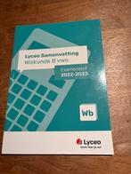 Lyceo Samenvatting Wiskunde B vwo 2022-2023, Ophalen of Verzenden, Beta, Zo goed als nieuw