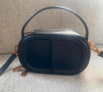 CD schoudertas Crossbody zwart Leer  beschikbaar voor biedingen