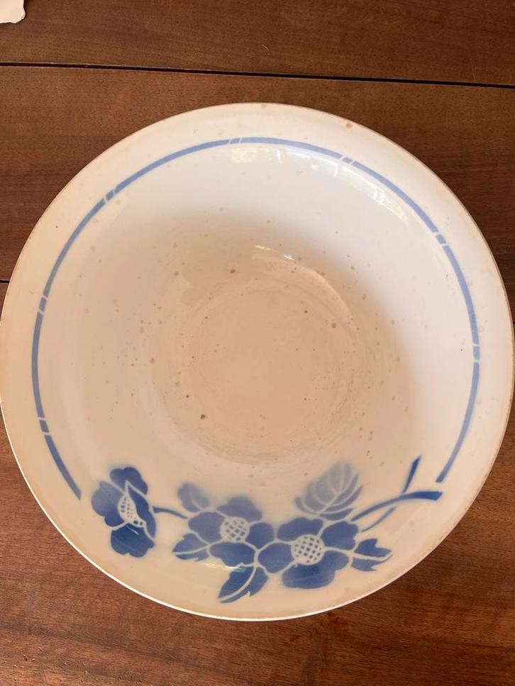 Antiek schaal 30cm Moulin des Loups, Antiek en Kunst, Antiek | Servies los, Ophalen
