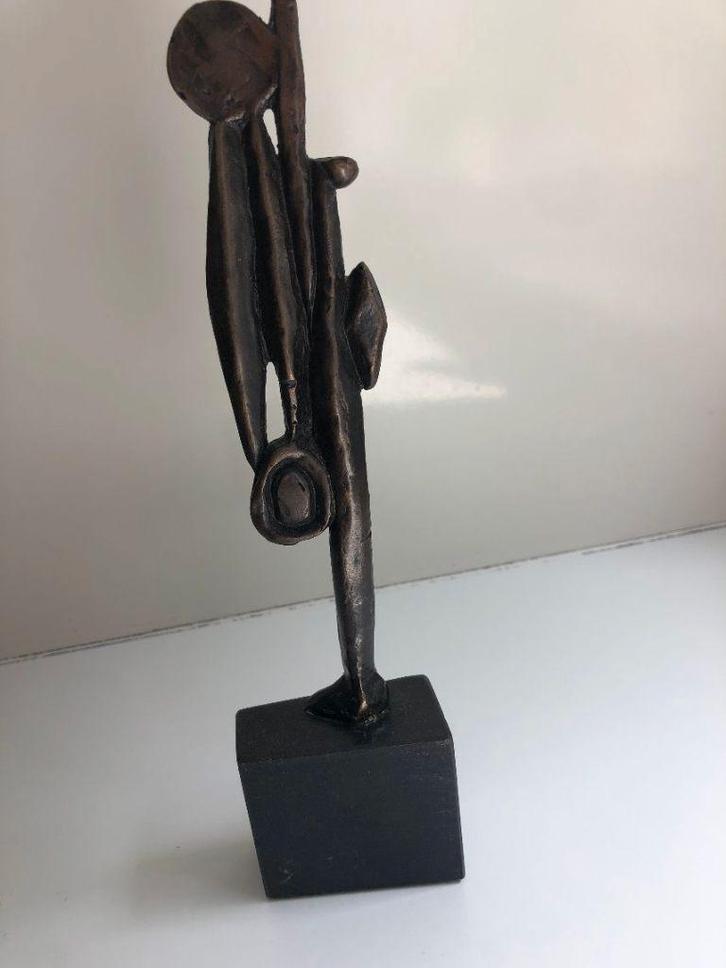 bronzen beeld wachter, Antiek en Kunst, Kunst | Beelden en Houtsnijwerken, Ophalen of Verzenden