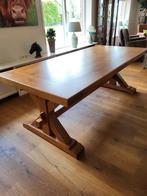 Eikenhouten Tafel - Handgemaakt - 100x220cm, Huis en Inrichting, Tafels | Eettafels, Ophalen, Gebruikt, Eikenhout, 200 cm of meer