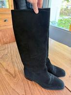 Hoge suede zwarte leren laarzen maat 39,5, Ophalen of Verzenden, Nieuw, Zwart, Hoge laarzen