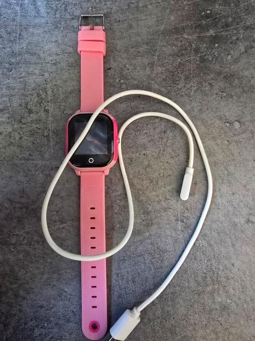 One 2 Track GPS Kinderhorloge Roze, Sieraden, Tassen en Uiterlijk, Horloges | Kinderen, Zo goed als nieuw, Meisje, Roze, Ophalen of Verzenden