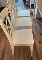 INGOLF Eetkamerstoelen – Wit – Set van 3, Huis en Inrichting, Stoelen, Ophalen, Zo goed als nieuw, Wit, Vier