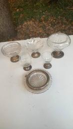 Glazen met zilveren voet., Antiek en Kunst, Ophalen