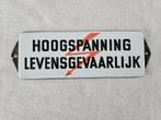 Emaille bordje emaille reclame hoogspanning, Verzamelen, Merken en Reclamevoorwerpen, Ophalen of Verzenden, Gebruikt, Reclamebord