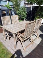 Teakhouten tuinset, Ophalen, Gebruikt, Teakhout