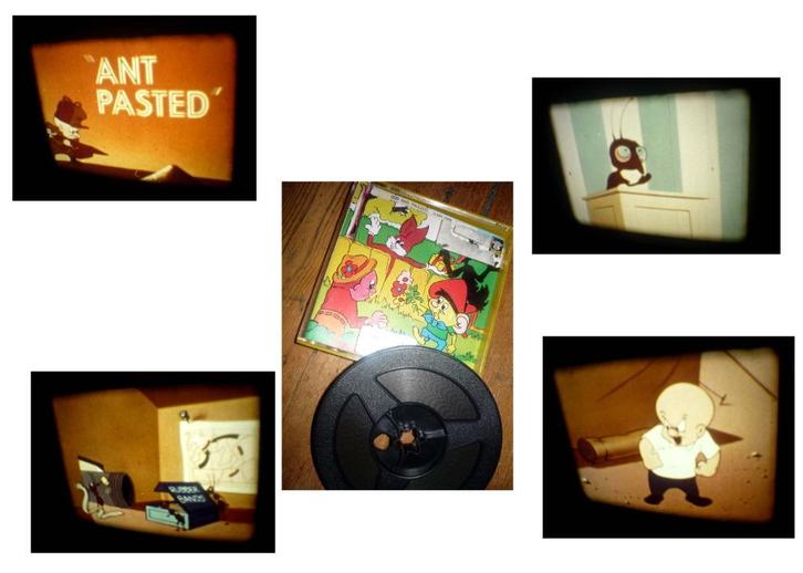 8mm film Elmer Fudd - Ant Pasted - kleur geluid 60mtr, Audio, Tv en Foto, Filmrollen, 8mm film, Verzenden