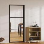 Binnendeur zwart 83x201,5 cm glas - nieuw in doos-, 80 tot 100 cm, ., Binnendeur, Nieuw