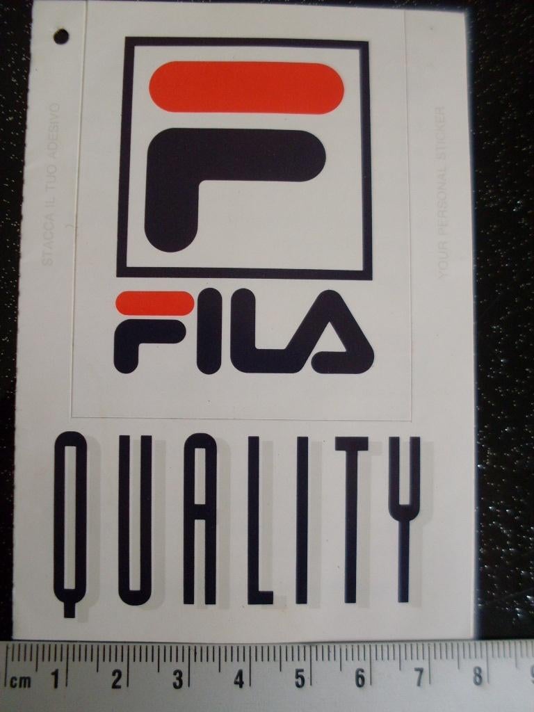 sticker fila logo quality, Verzenden, Zo goed als nieuw, Merk