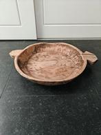 Houten  olijfbak/Schaal landelijk, Ophalen, Gebruikt, Schaal, Rond