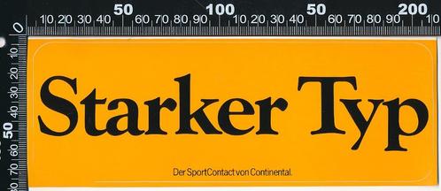 Sticker: Continental Banden - Starker Typ, Verzamelen, Stickers, Zo goed als nieuw, Bedrijf of Vereniging, Verzenden