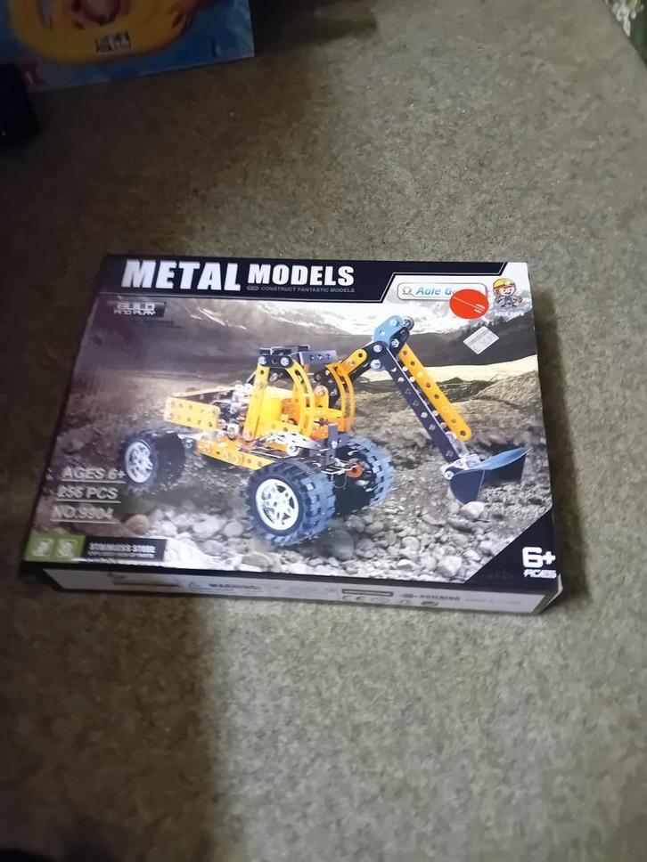 Metalen Modellen Bouwset - Graafmachine, Hobby en Vrije tijd, Modelbouw | Auto's en Voertuigen, Nieuw, Overige typen, Ophalen of Verzenden