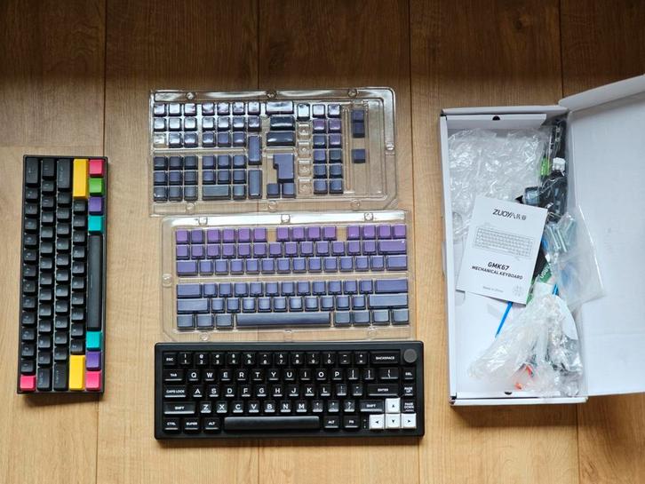 Custom build GMK67 keyboard + anne pro 2 keyboard + keycaps, Computers en Software, Toetsenborden, Zo goed als nieuw, Ophalen of Verzenden