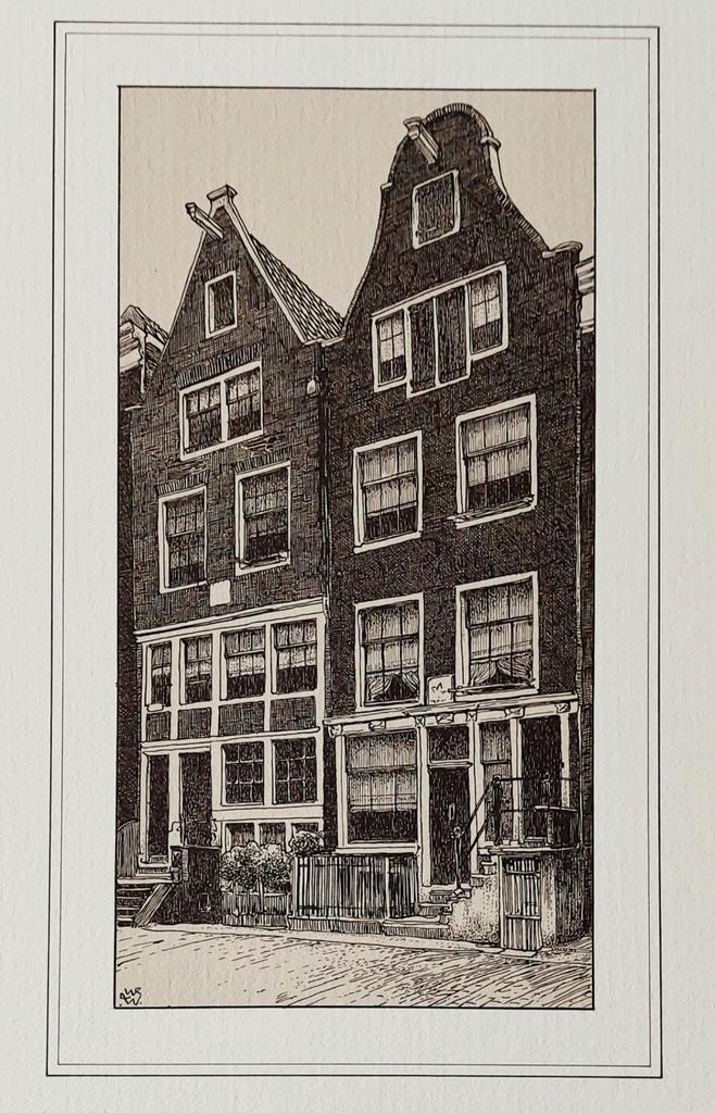 De Bickersgracht  ... Amsterdam  ..., Antiek en Kunst, Kunst | Tekeningen en Foto's, Ophalen of Verzenden