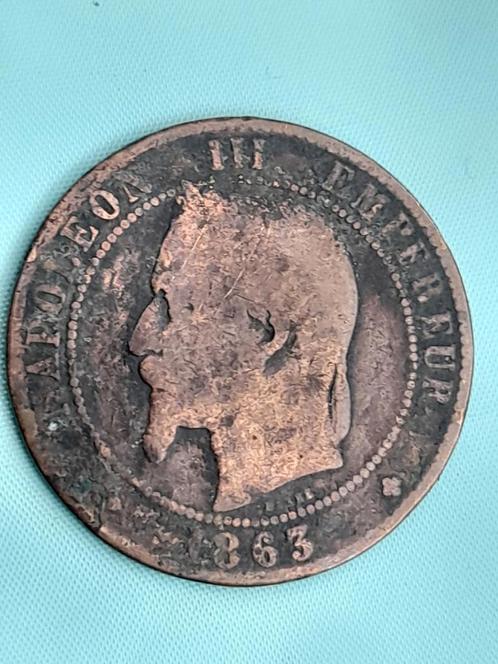 Napoleon III Munt 1863, Postzegels en Munten, Munten | Nederland, Losse munt, Vóór koninkrijk, Ophalen of Verzenden