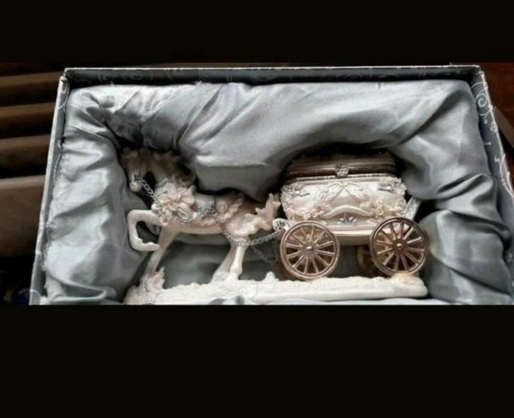Everlasting Horse Carriage Trinket Box, Antiek en Kunst, Antiek | Woonaccessoires, Ophalen of Verzenden