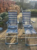 Crespo campingstoellen blauw 2x, Ophalen of Verzenden, Gebruikt, Campingstoel