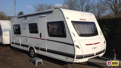 Dethleffs C'Go 515 RE met mover, Caravans en Kamperen, Caravans, tot en met 4, Rondzit, Dethleffs, 2 aparte bedden, Overige, Douche