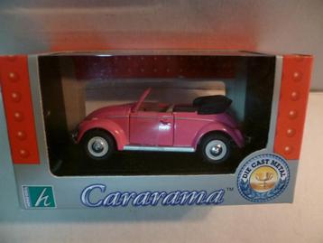 Cararama Volkswagen Kever cabriolet roze 1:43 modelauto beschikbaar voor biedingen