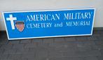 Amerikaans oorlog kerkhof bord. Origineel, Amerika, Aubel, Ophalen of Verzenden, Info@usa.nl