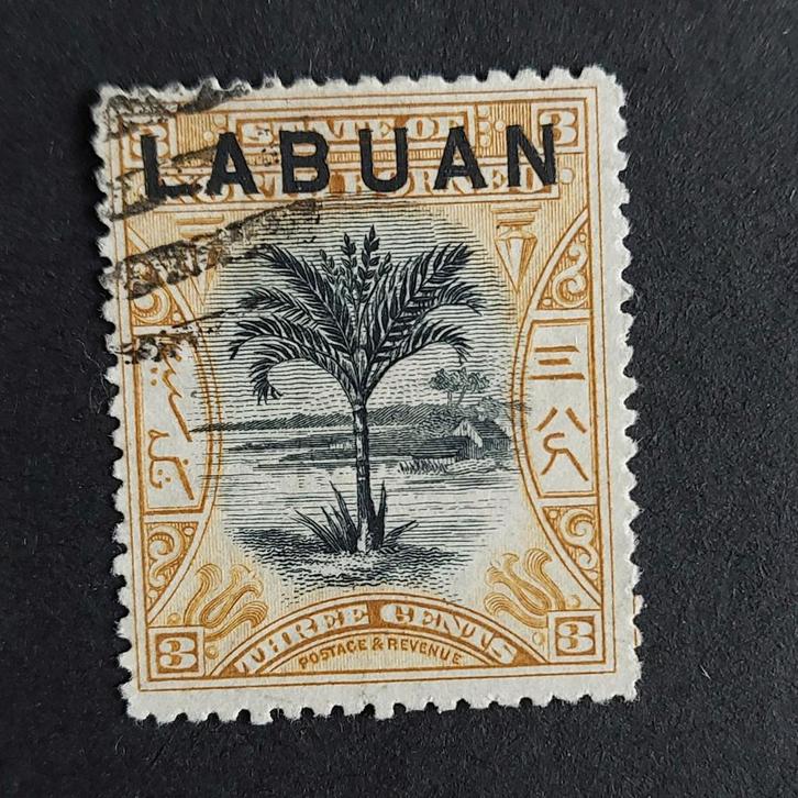 Malaysia Labuan 1897 - P14, Postzegels en Munten, Postzegels | Azië, Ophalen of Verzenden