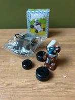 40256 smurf zilver auto racer schlumpf schleich peyo, Ophalen of Verzenden, Zo goed als nieuw