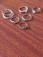 Zilveren gemerkte ringen dames - één koop, Overige materialen, Ring, Verzenden
