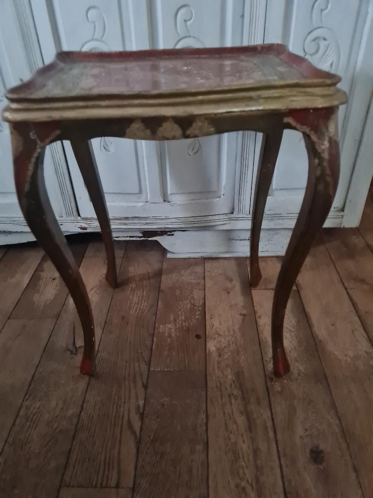 Vintage Florentijns bijzettafeltje, Ophalen of Verzenden