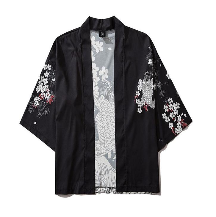 Japans shirt 008 (kimono dames heren traditioneel karper), Kleding | Heren, T-shirts, Nieuw, Overige maten, Overige kleuren, Verzenden