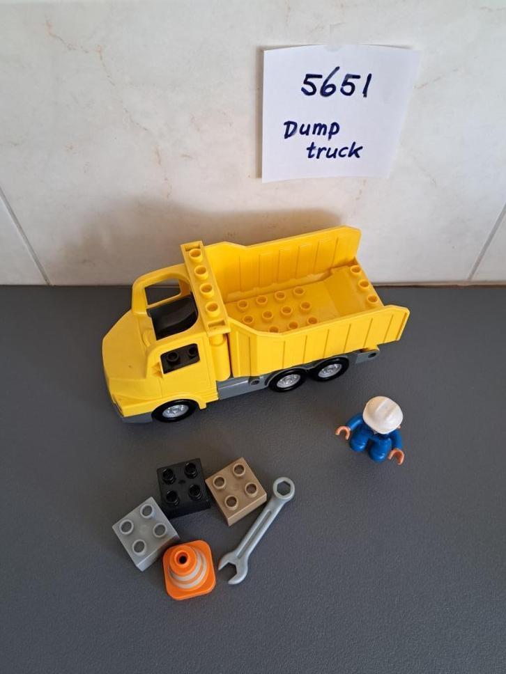 Duplo kiepwagen 5651, Kinderen en Baby's, Speelgoed | Duplo en Lego, Zo goed als nieuw, Duplo, Complete set, Ophalen of Verzenden
