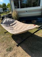 Fatboy hangmat taupe kleur, Ophalen, Gebruikt, Meerpersoons, Met standaard
