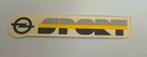 Stickertje Opel sport, Verzamelen, Stickers, Ophalen of Verzenden, Nieuw, Auto of Motor