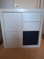Expedit/Kallax kast met deuren en laden, Ophalen, Gebruikt, 50 tot 100 cm, Minder dan 100 cm