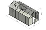 Broeikas Sanus L-10 (9,5m2) 2,20 x 4,30 x 2,10 Polycarbonaat, Tuin en Terras, Kassen, Polycarbonaat, Ophalen of Verzenden, Aluminium